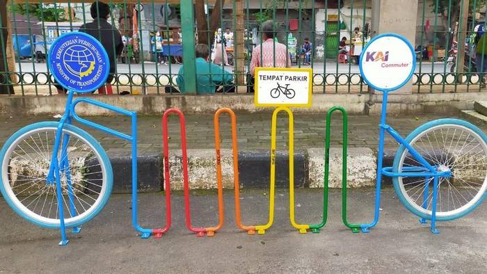 Lokasi Parkir Sepeda di Stasiun