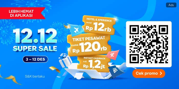 Promo 12.12 Traveloka SUPER SAlE