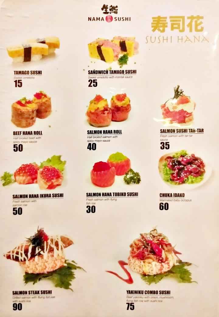 Menu Nama Sushi By Sushi Masa Baywalk Mall Baywalk Mall Jakarta Utara Kuliner Traveloka