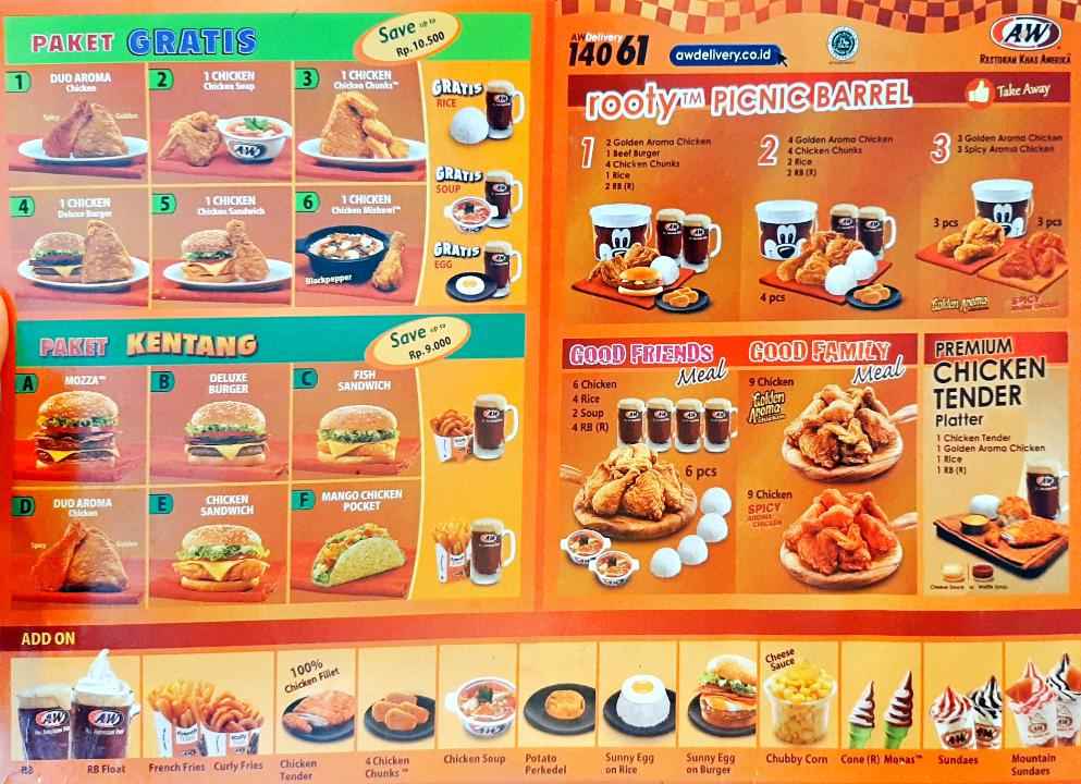 A&w menu