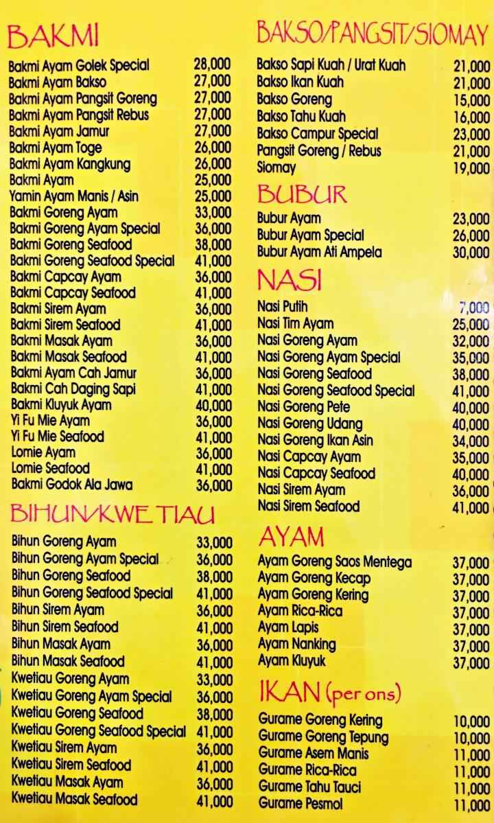 Golek golek menu