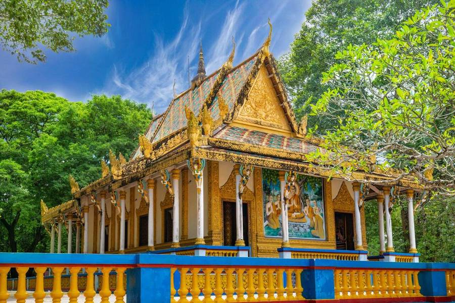 Địa điểm du lịch miền Tây chùa Dơi Sóc Trăng gây ấn tượng bởi đàn dơi khổng lồ và kiến trúc Khmer cổ kính