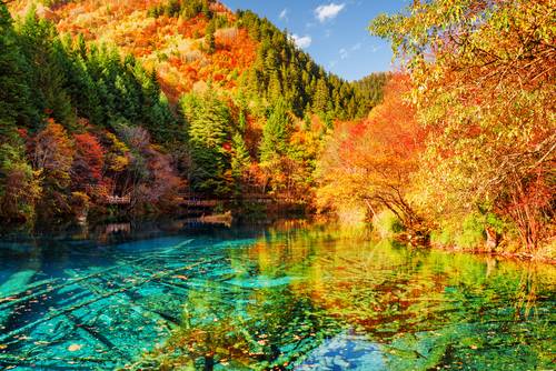 อุทยานจิ่วจ้ายโกว (Jiuzhaigou Natural Reserve)