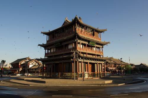 หอกลองต้าถง (Datong Drum Tower)