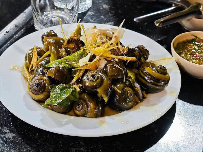 Các loại ốc tươi ngon được chế biến khéo léo tạo nên hương vị hấp dẫn