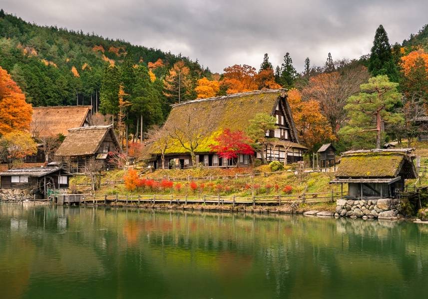 Khung cảnh mộng mơ và nên thơ của làng Hida No Sato thu hút khách thập phương khi đến thăm Takayama