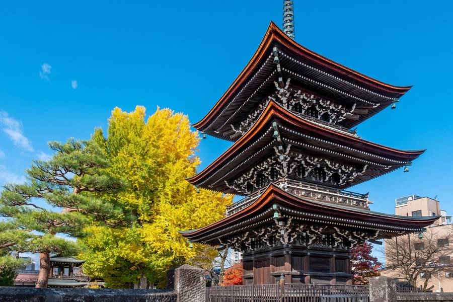 Chùa Hida Kokubunji là địa điểm hành hương nổi tiếng tại thị trấn Takayama.