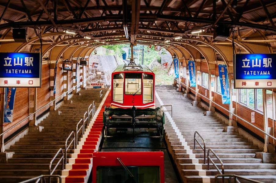 Cách di chuyển đến điểm khởi hành của Tateyama Kurobe Alpine Route. 