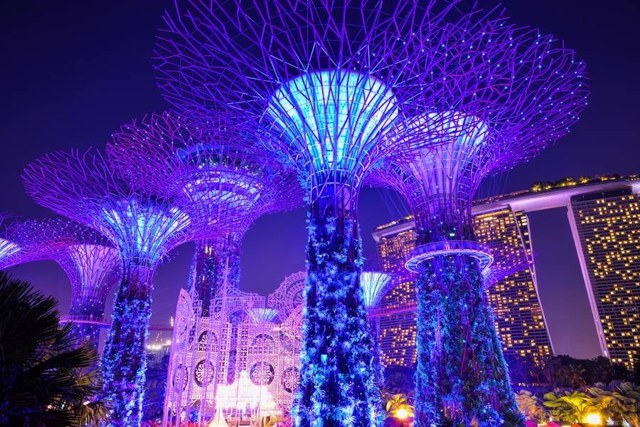 Christmas Wonderland at Gardens by the Bay. It is biggest yuletide fair in Singapore
