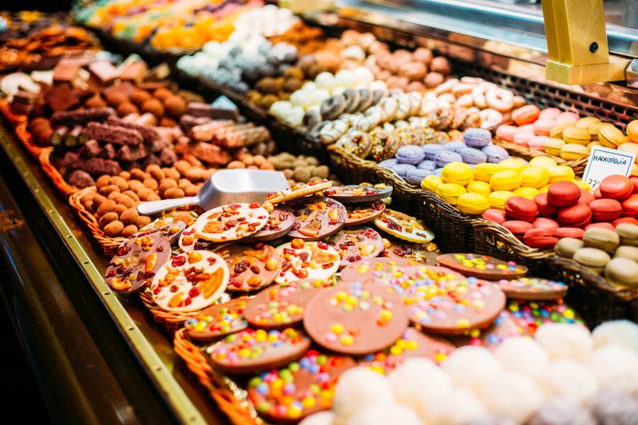 Different Sweet Candies in market 