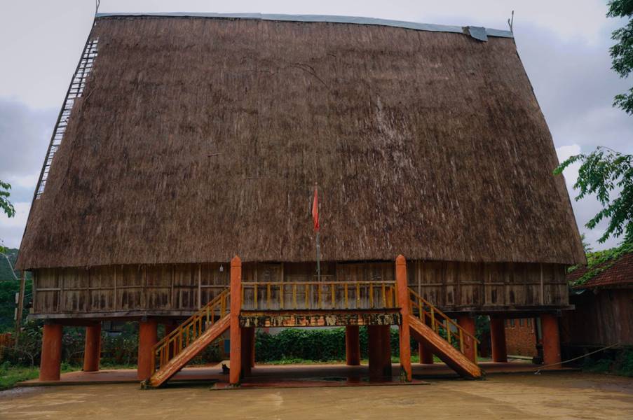Nhà rông vẫn được gìn giữ tại làng văn hóa cộng đồng Kon Pring