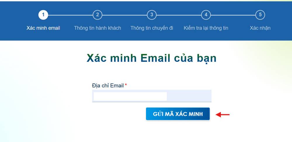 Xác minh bằng email khi khai báo Taiwan Arrival Card