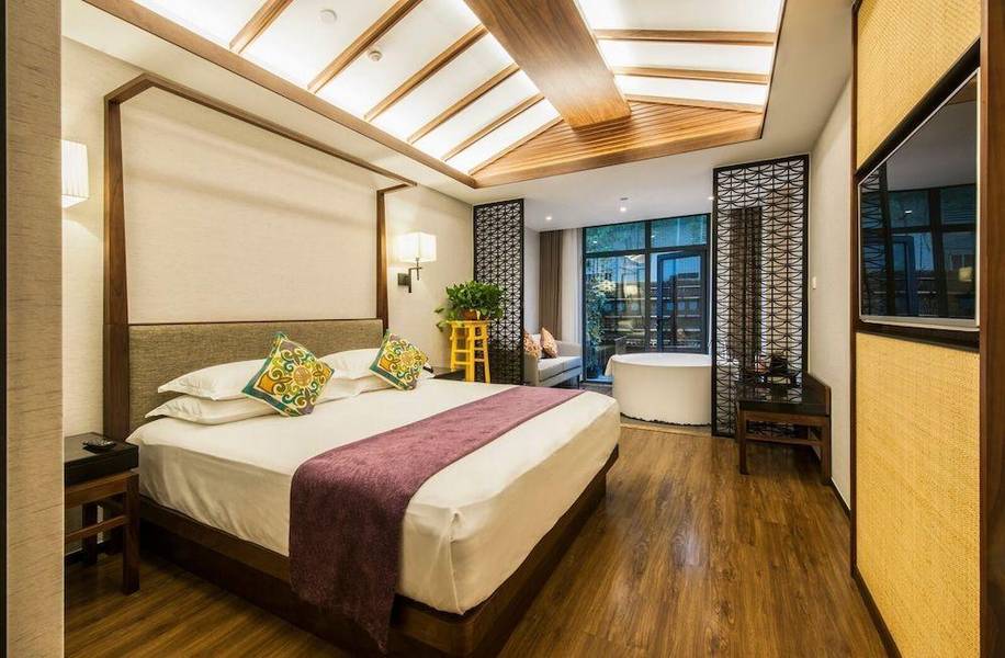 Không gian nghỉ dưỡng sang trọng và đẹp mắt tại khách sạn SSAW Boutique Shanghai South Xuhui RiYueGuang.