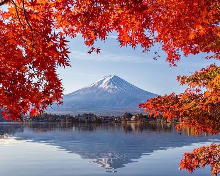 Vào mùa thu (tháng 9 - 11) ở Yamanashi lại mang một sắc thái khác, khi lá cây chuyển màu đỏ, vàng rực rỡ khắp các thung lũng và dãy núi Alps.