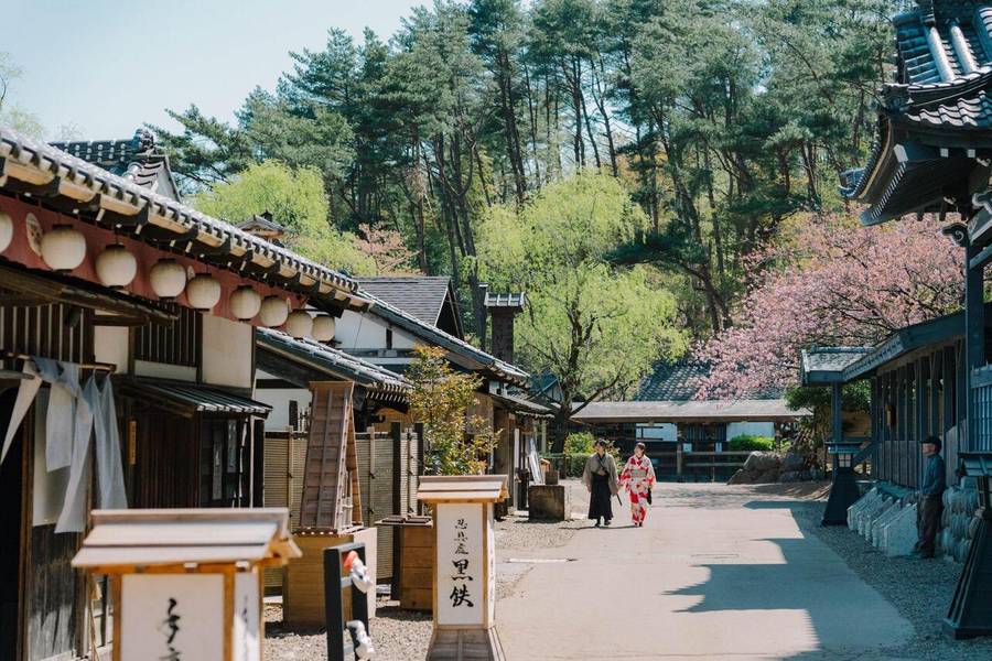 Edo Wonderland tái hiện khung cảnh Nhật Bản thời kỳ Edo. 