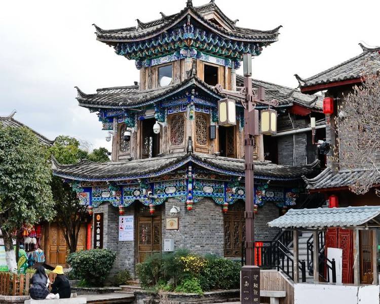 Thị trấn cổ Thúc Hà ở Lệ Giang Trung Quốc nổi bật với những ngôi nhà cổ truyền thống.