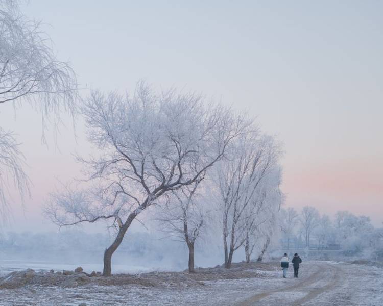 Khung cảnh huyền ảo của Rime Island vào mùa đông Cát Lâm.