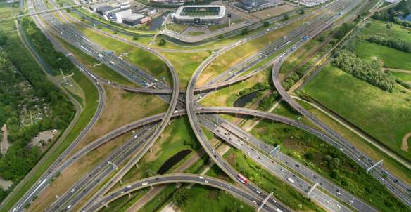 Jalan dan Flyover Infrastruktur