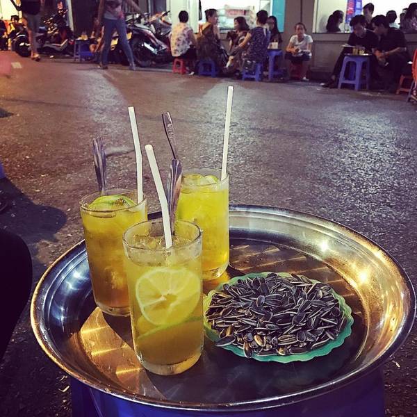 베트남 하노이 레몬 아이스티 트라 찬