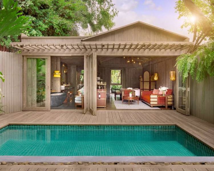 Nhiều cặp đôi đến An Lâm Retreats Saigon River review Riverfront Pool Villa có không gian thoáng đãng với hồ bơi riêng.