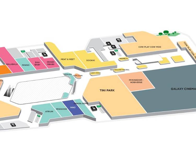 Sơ đồ tầng 3 của Thiso Mall.