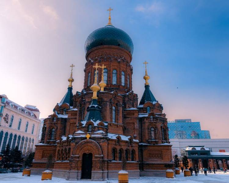Saint Sophia’s Church là biểu tượng kiến trúc đặc trưng của Hắc Long Giang.