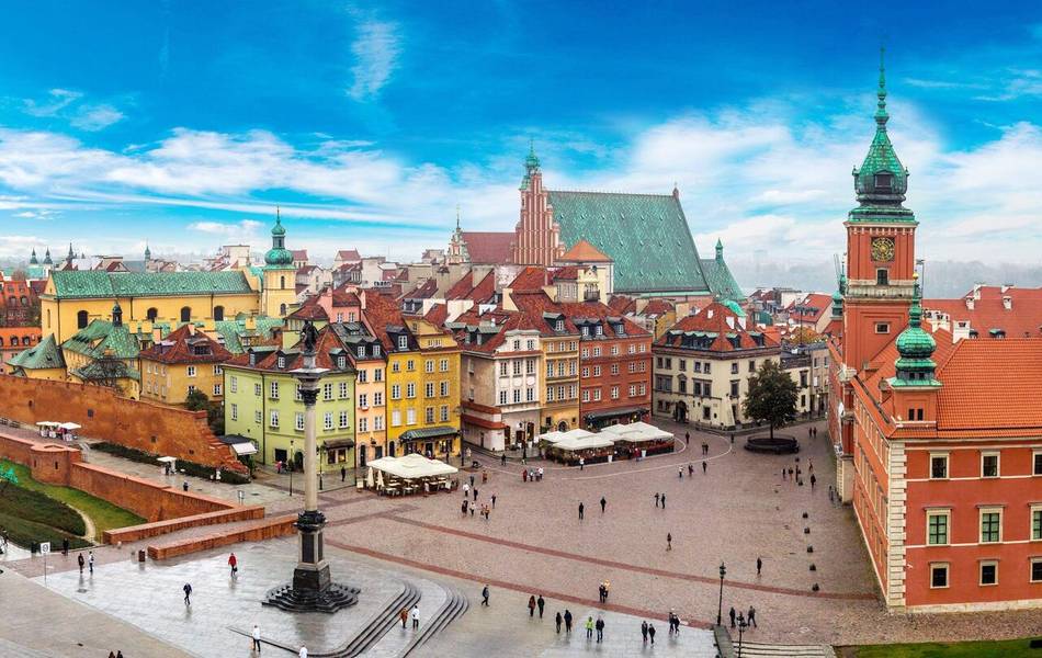 Một khu phố cổ tại thủ đô Warsaw, Ba Lan. 