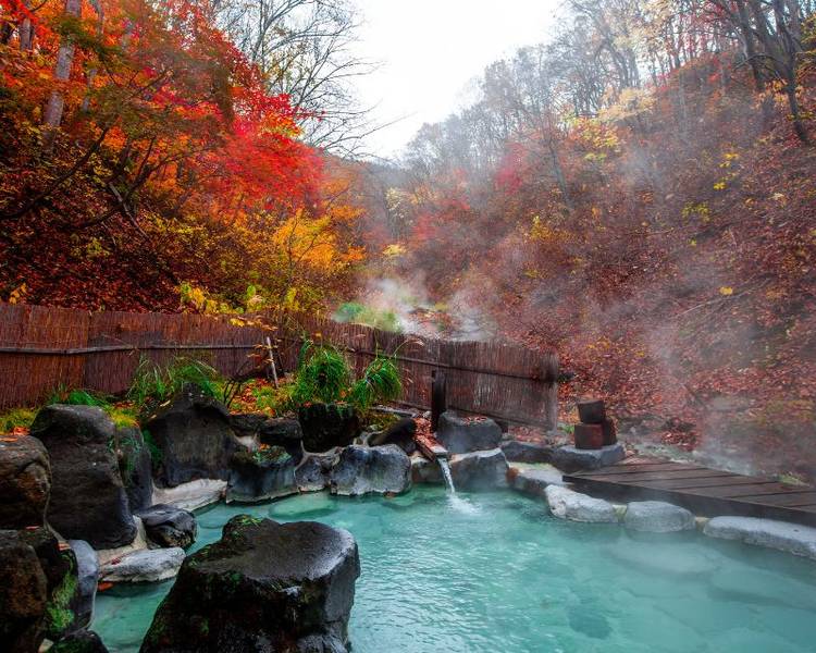 Sau khi tìm hiểu về tắm onsen là gì, bạn hãy thử trải nghiệm tắm onsen tại Kurokawa Onsen.