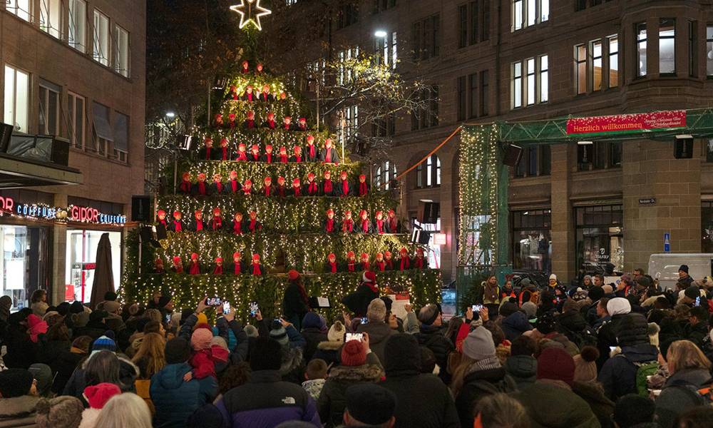 Singing Christmas Tree - ซูริก (Zürich), สวิตเซอร์แลนด์