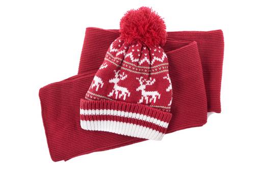 หมวกไหมพรมลายเรนเดียร์