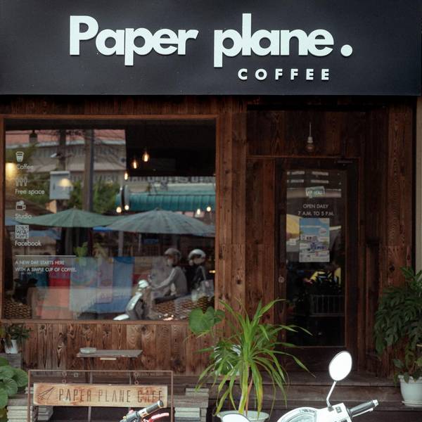  Paper plane coffee