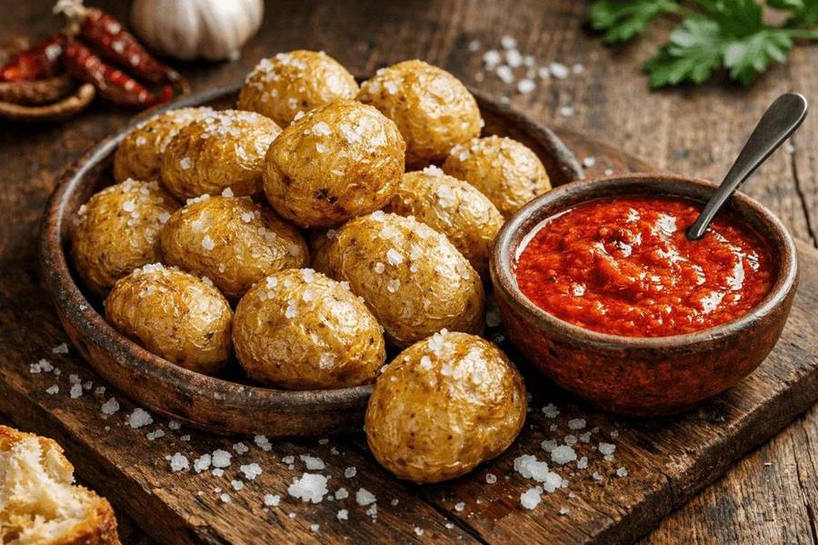 Papas arrugadas là một trong những món ăn mang tính biểu tượng nhất của ẩm thực Tây Ban Nha
