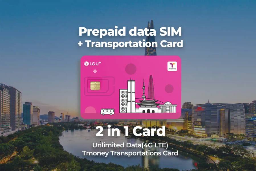 Du khách cũng có thể lựa chọn thẻ T-Money tích hợp SIM, giúp vừa thanh toán giao thông công cộng vừa dễ dàng truy cập internet trong suốt chuyến du lịch tại Hàn Quốc. 