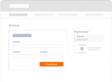 Fill in contact information and passenger details