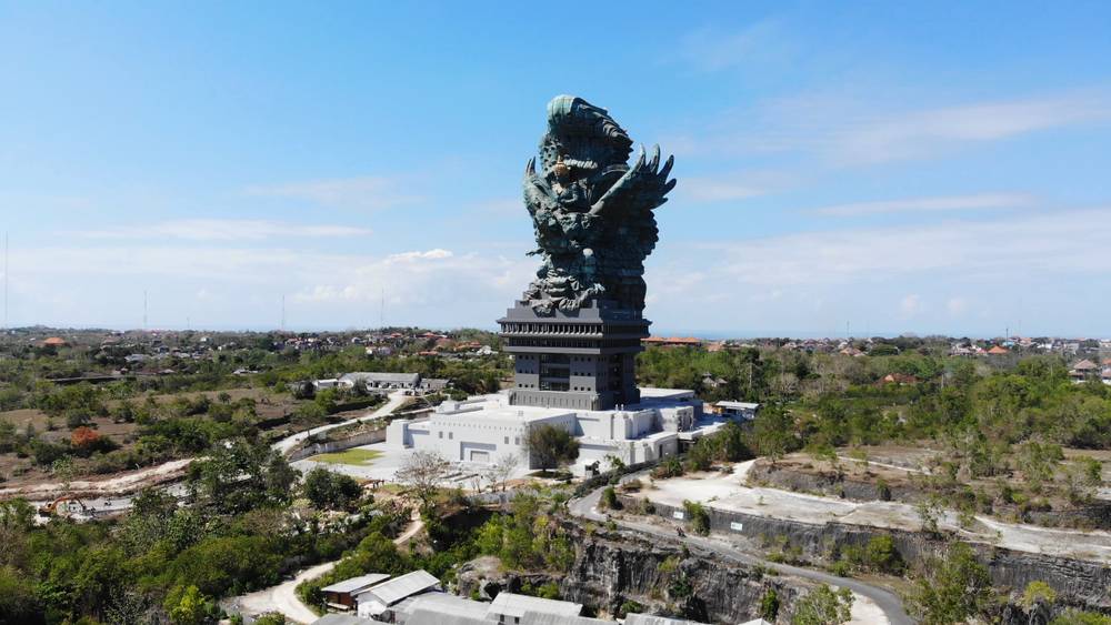 Aerial view of Garuda Wisnu Kencana