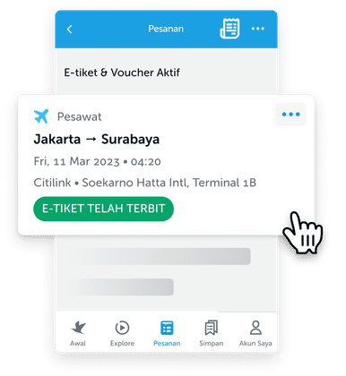 cara buka travel tiket pesawat