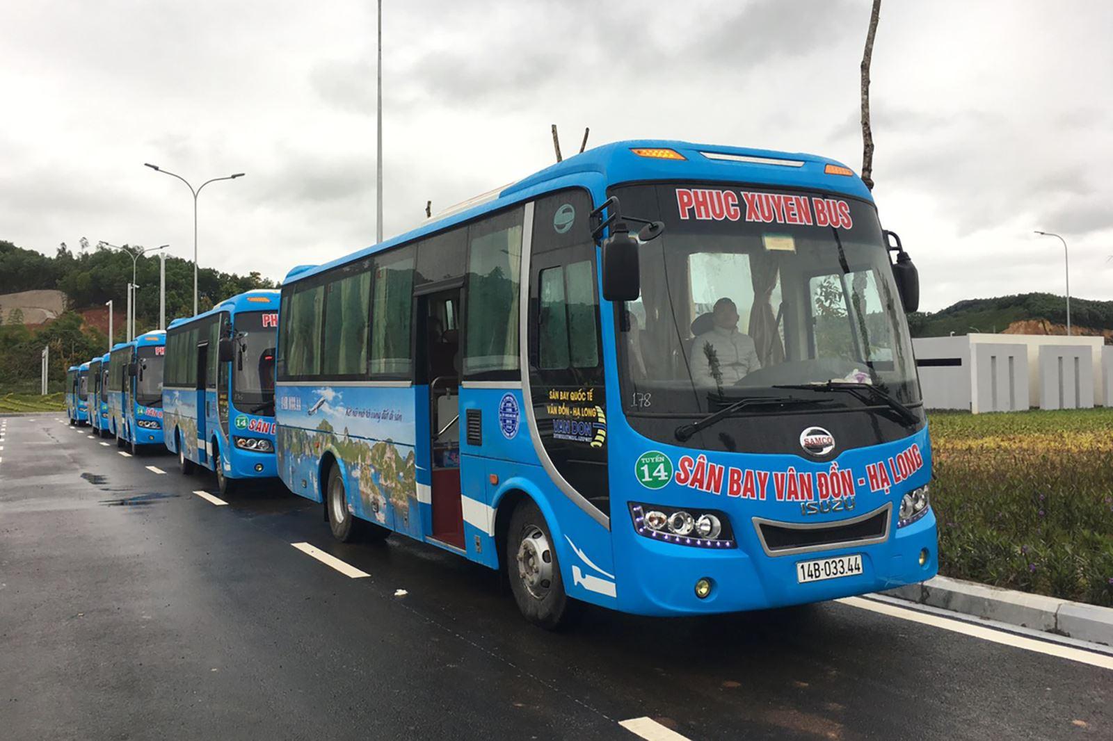 Xe bus san bay Van Don