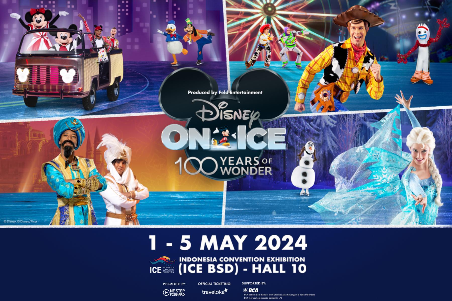 Beli Tiket Disney On Ice 2024 “100 Years of Wonder” di Traveloka