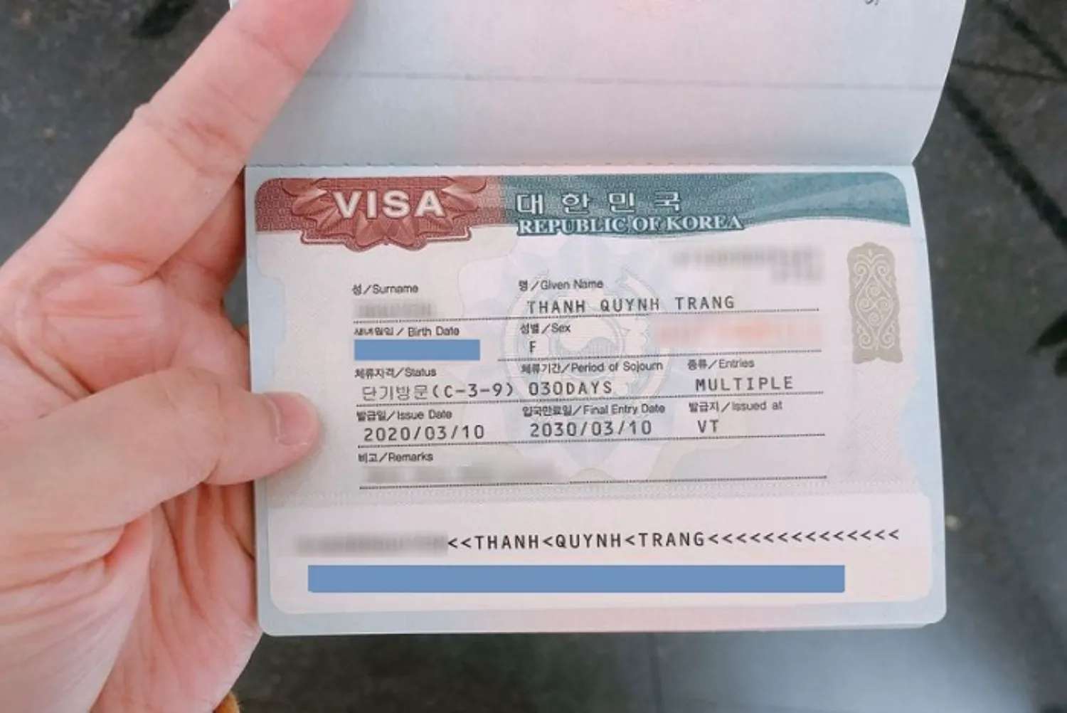 xin visa du lịch hàn quốc