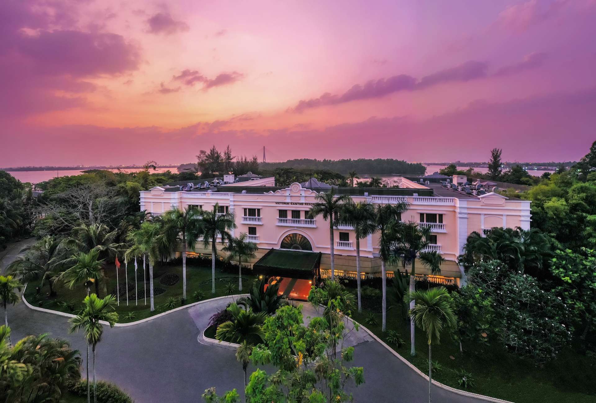 Hình ảnh Victoria Can Tho Resort nhìn từ trên cao