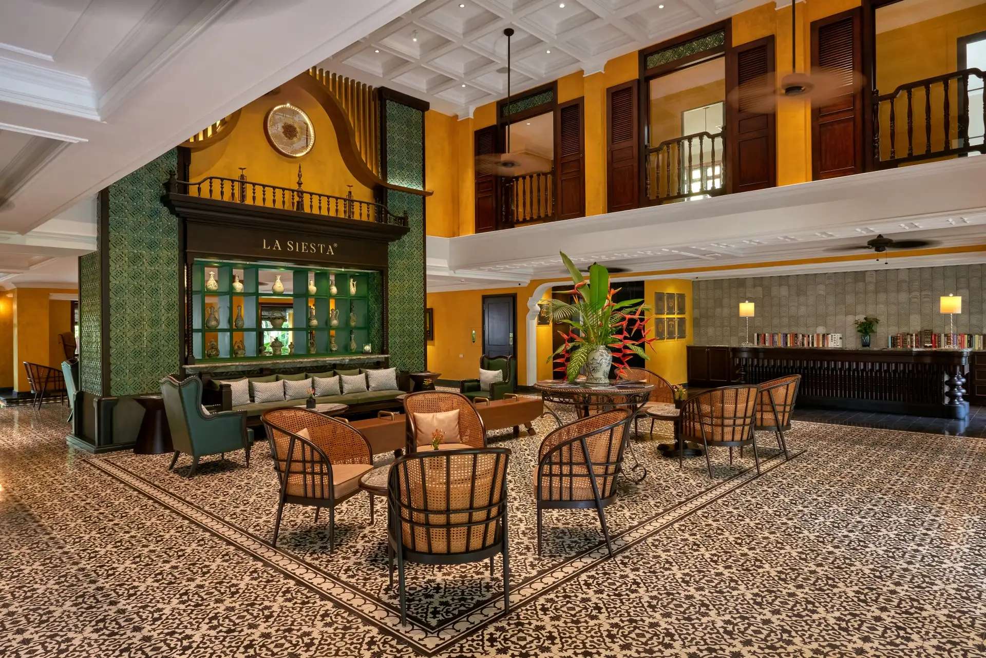 Không gian sảnh chờ của La Siesta Hoi An Resort & Spa