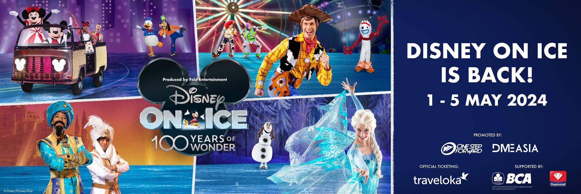 Disney On Ice 2024 “100 Years of Wonder” Tickets on Traveloka