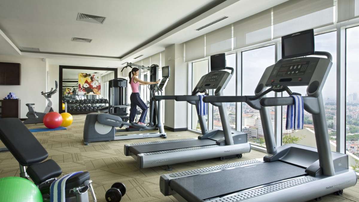 Phòng gym 24/24 của Somerset Hoa Binh Hanoi