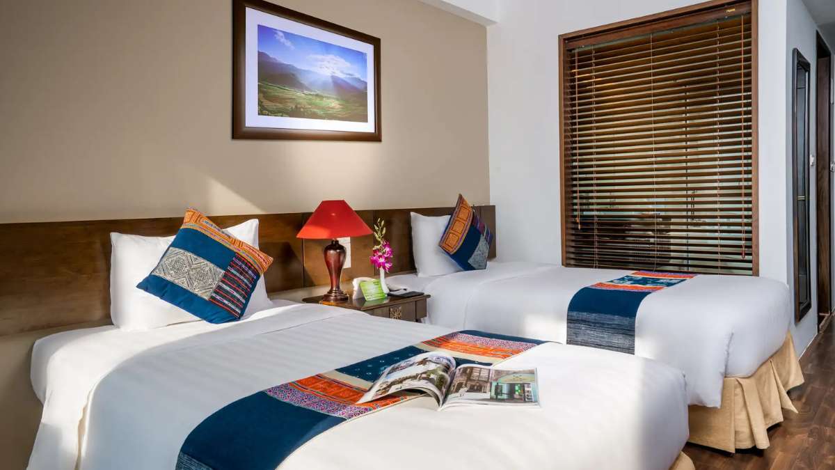 Không gian phòng Superior City View tại Amazing Hotel Sapa