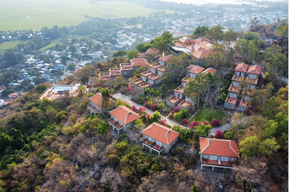 Ảnh Victoria Nui Sam Lodge từ trên cao