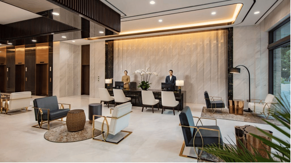 Sảnh chờ sang trọng của The Five Residences Hanoi