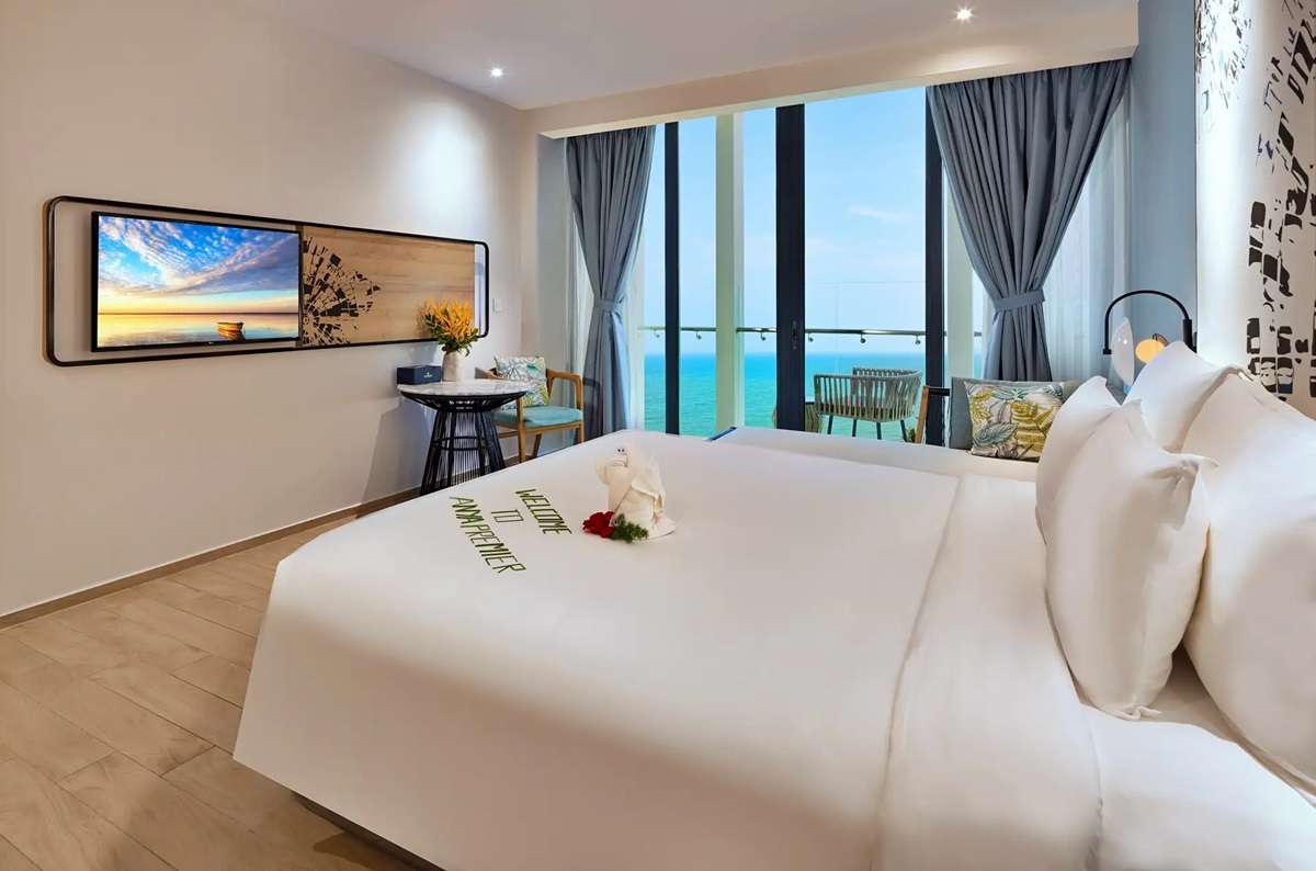 Phòng Premium Deluxe King Ocean View tại Anya Premier Hotel Quy Nhon