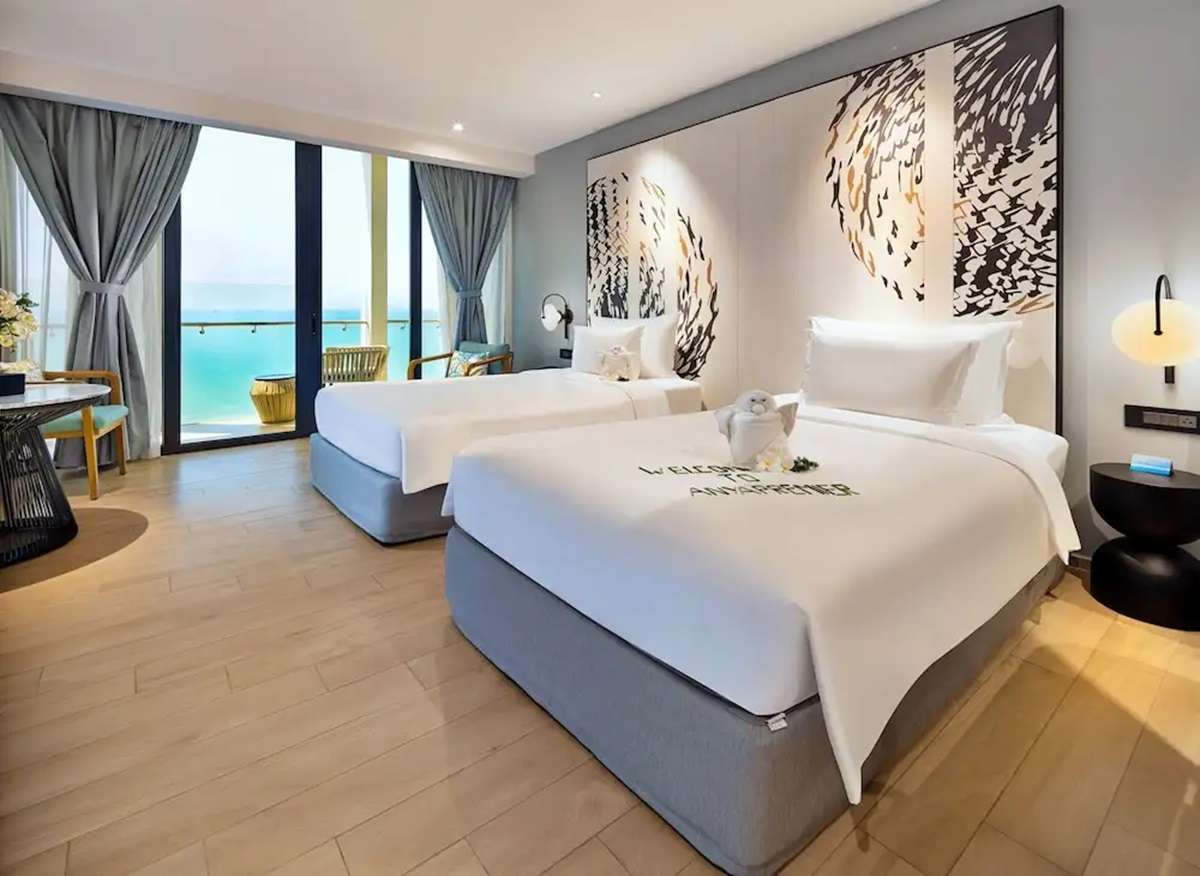 Phòng Premium Deluxe Twin Ocean View tại Anya Premier Hotel Quy Nhon