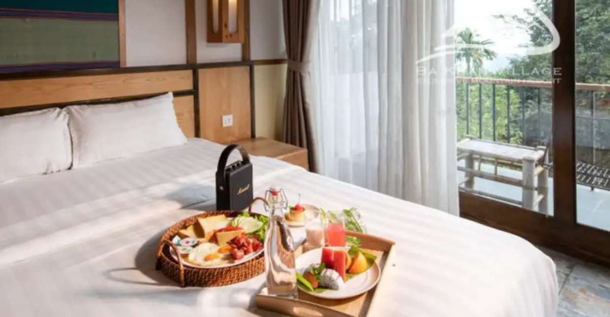 Không gian Deluxe Double tại  BaKhan Village Resort