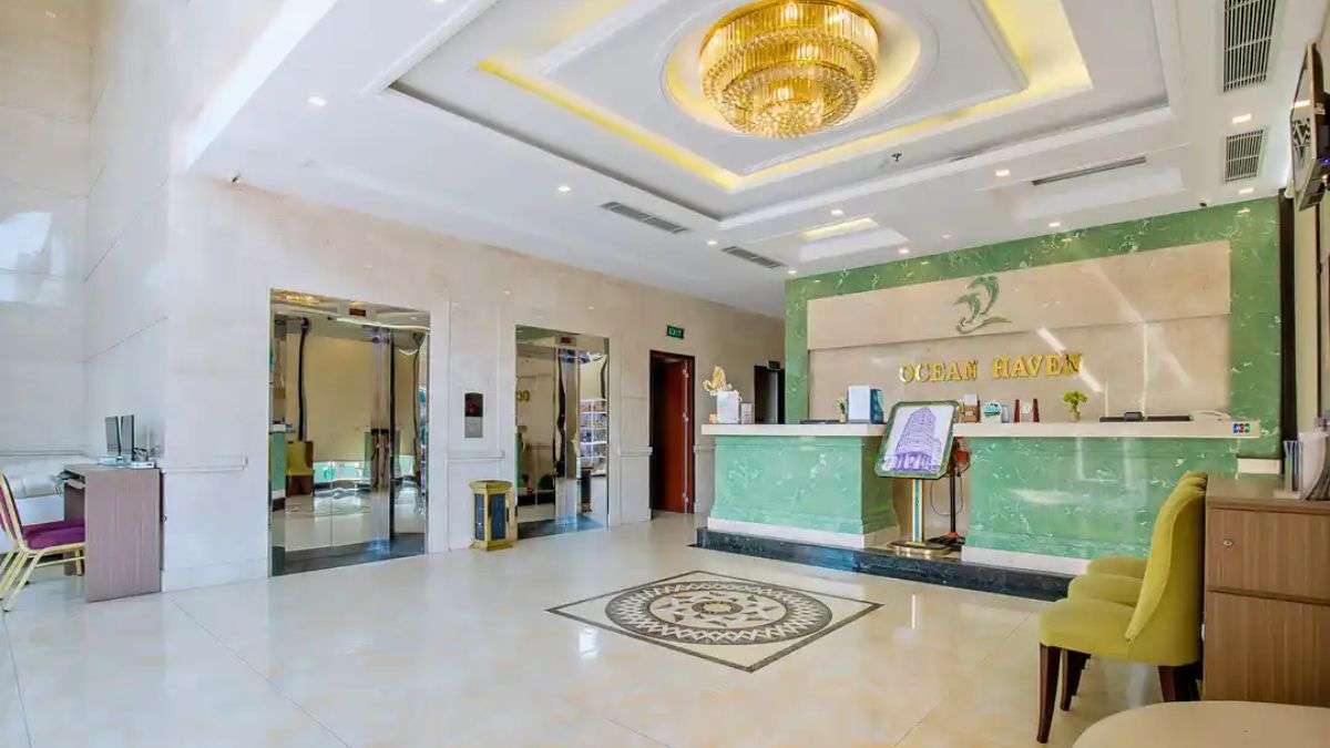 Không gian sảnh chờ tại Ocean Haven Hotel
